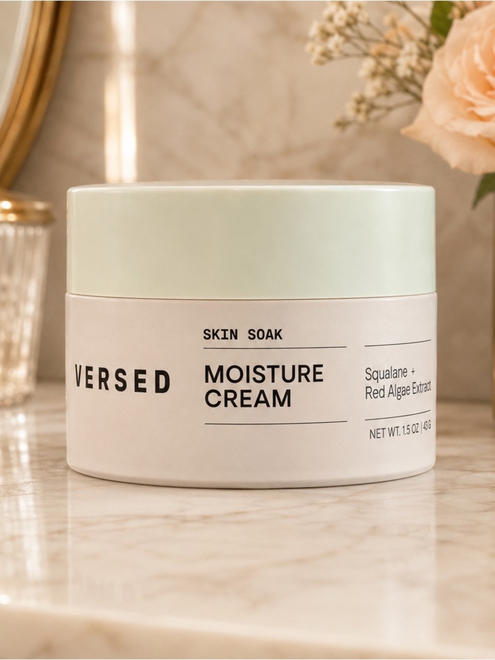 Versed Skin Soak Moisture Cream Squalane + Red Algae 1.5 oz